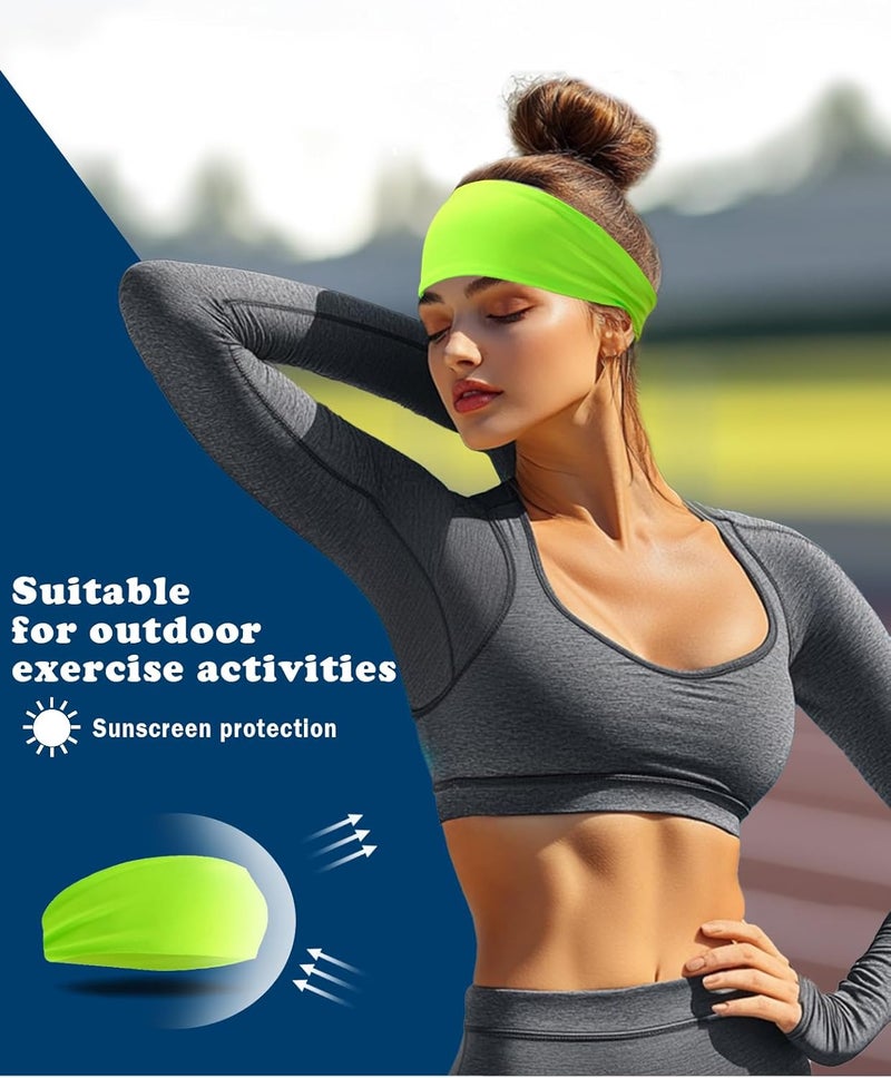 Supeniu Headband for Men & Women, Sweat Wicking Sports Sweatband Headbands, Workout Running Training Yoga Basketball Hairband - Image 3